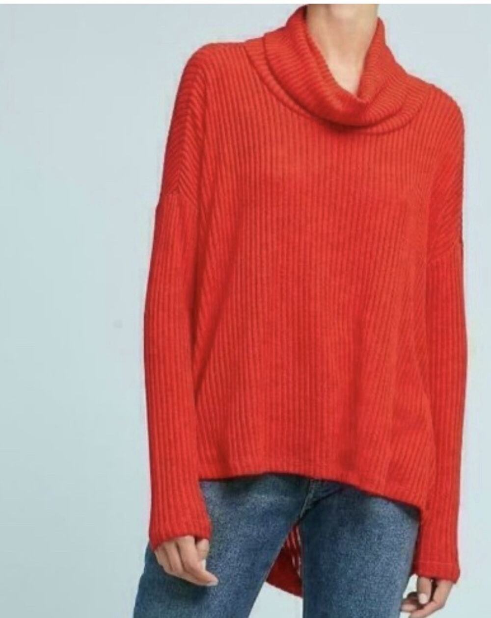 Anthropologie Saturday Sunday Sweater Womens M/L Ribbed Drop Sleeve Y2K A011273